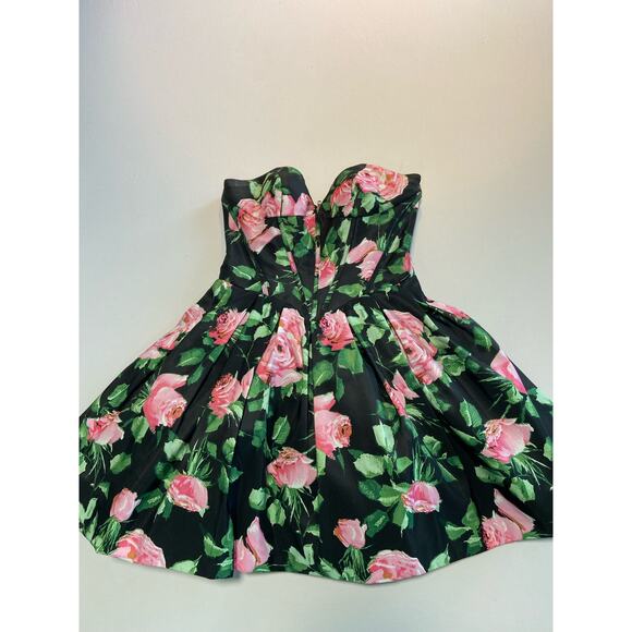 Sherri Hill strapless floral party dress - Picture 3 of 9